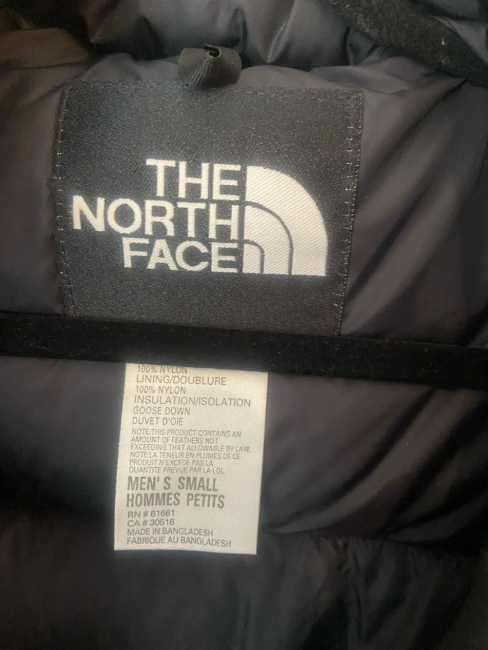 The North Face 1996 Retro Nuptse 700 Down Puffer Vest Blue Black Men’s Small